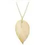 Kermele Long Gold Leaf Pendant Necklace and Earrings Jewelry Set - Nice Gifts for Women Girls