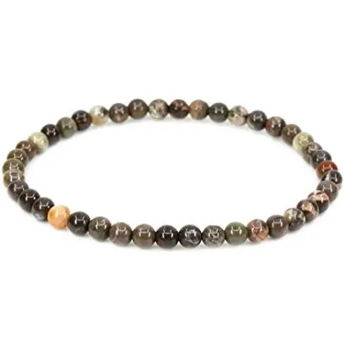 Keleny 4mm Natural Round Beads Gemstones Rock Crystal Stretch Bracelet 7 Inch Unisex Keleny 4mm Natural Round Beads Gemstones Rock Crystal Stretch Bracelet 7 Inch Unisex