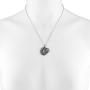 LUX ACCESSORIES Burnished Silver Tone Boho Celestial Sun Moon Pendant Necklace