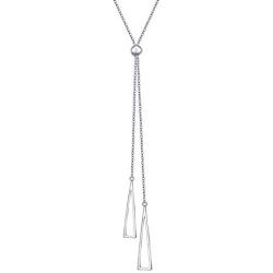 YinShan Mothers Day Jewelry Dainty Lariat Necklaces Y Necklace Adjustable Long Chain 30 Inches Sweater Chain 925 Sterling Silver Jewelry for Women Girls Easter Gifts