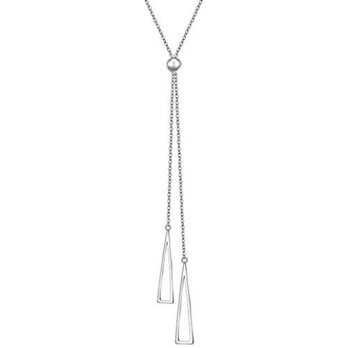 YinShan Mothers Day Jewelry Dainty Lariat Necklaces Y Necklace Adjustable Long Chain 30 Inches Sweater Chain 925 Sterling Silver Jewelry for Women Girls Easter Gifts