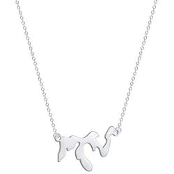 BELUCKIN 3 Colors Great Lakes Pendant Necklace Lake Michigan Map Jewelry Gift