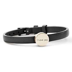 Cremation Bracelet for Ashes Genuine Leather Bangles Cremation Ashes Keepsake Jewelry Stainless Steel for Memorial Urn Bracelet