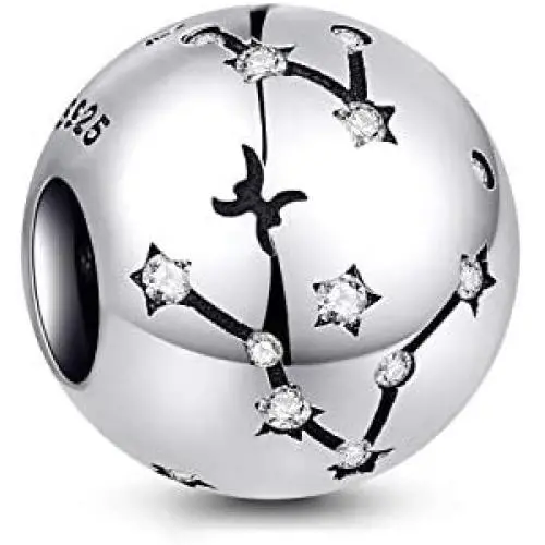 NINGAN 12 Zodiac Sign Birthday Charms - 925 Sterling Silver Charms Fits Womens Charm Bracelet & Necklace - Ideal Birthday Gifts for Girls & Friends NINGAN 12 Zodiac Sign Birthday Charms - 925 Sterling Silver Charms Fits Womens Charm Bracelet & Necklace - Ideal Birthday Gifts for Girls & Friends