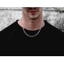 Savlano 925 Sterling Silver 5mm Italian Solid Figaro Link Chain Necklace with Gift Box for Men & Women - Made in Italy