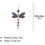SMALLLOVE Dragonfly Dangle Drop Earrings for Women Girls Fairy Vintage Shining Crystal Rhinestone Alloy Wing Long Tassel Animal Earring Jewelry Gift