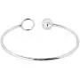 AeraVida Modern Circle and Ball Open Wrap .925 Sterling Silver Cuff Bangle Bracelet AeraVida Modern Circle and Ball Open Wrap .925 Sterling Silver Cuff Bangle Bracelet