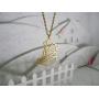 La Menagerie Fox Gold Origami Jewelry - Gold Geometric Chain Necklace – 18 Karat Plated Gold Necklace for Women & Girls – Stylish Fox Pendant Necklace