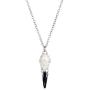 Crow Raven Bird Pendant Necklace Vintage Raven Animal Skull Head Statement Necklace for Women Girls Viking Guardian Gift Jewelry