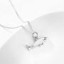 Opal Shark Pendant Necklace for Teens 925 Sterling Silver Ocean Jewelry Dainty Necklace for Women Mothers Day Gifts for Mom Daughter