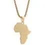 Mgutillart Punk Rock Stainless Steel Africa Map Tag Pendant Necklace Mgutillart Punk Rock Stainless Steel Africa Map Tag Pendant Necklace