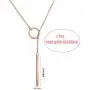 Hicarer Simple Bar Jewelry Set Vertical Bar Necklace Earrings Adjustable Cuff Bracelet