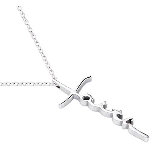 QUALEAP Faith Cross Necklace for Women & Girls – Cross Pendant Necklace, Religious Jewelry