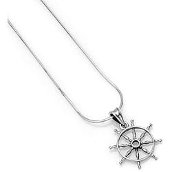 SUVANI 925 Sterling Silver CZ Cubic Zirconia Bicycle Pendant Necklace, 18 inches