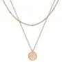 MEMGIFT Dainty 2 Layered Hammered Disc Initial Necklaces for Women Teen Girls Personalized Handmade Stainless Steel Letter Engraved Pendant Necklace Fashion Trendy Cute Delicate Tiny Jewelry