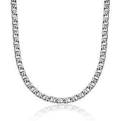 Lavari - Stainless Steel Mariner Link Chain Necklace