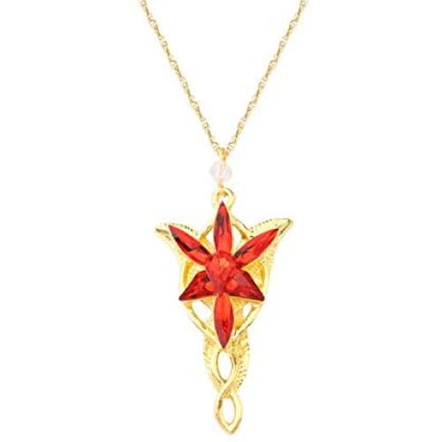 FAADBUK Lord of The Rings Fairy Princess Twilight Star Necklace Lord of The Rings Twilight Star Elvish Jewelry for Women Girls