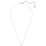 Swarovski Womens Attract Round Jewelry Collection, Rhodium Finish, Clear Crystals