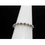Dazzlingrock Collection Round Gemstone Ladies Anniversary Wedding Stackable Band Ring, Sterling Silver