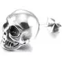 Fusamk Punk Piercing Body Jewelry Titanium Steel Skull Stud Earrings Fusamk Punk Piercing Body Jewelry Titanium Steel Skull Stud Earrings