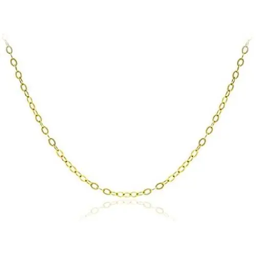 Michael Zweig Sterling Silver Thin Delicate Flat Cable Chain 1.0mm Thick with Spring Ring Italy Tag