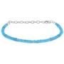 Neon Apatite Bracelet, Neon Apatite Jewelry Bracelet, Rondelle Faceted Dainty Natural Blue Apatite Beads Jewelry, Beaded Bracelet