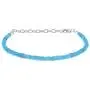 Neon Apatite Bracelet, Neon Apatite Jewelry Bracelet, Rondelle Faceted Dainty Natural Blue Apatite Beads Jewelry, Beaded Bracelet