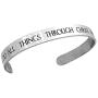 FORGIVEN JEWELRY Philippians 413 Stainless Steel Cuff Bracelet I Can Do All Things Through Christ
