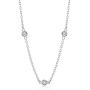 Amazon Essentials Sterling Silver AAA Cubic Zirconia Station Necklace