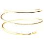HUNO Minimalist Metal Punk Spiral Coil Upper Arm Cuff Open Arm Bracelet Armlet Adjustable Hammered Wrap Armband Bangle for Women