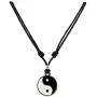 BlueRica Yin Yang Pendant on Adjustable Black Rope Cord Necklace BlueRica Yin Yang Pendant on Adjustable Black Rope Cord Necklace