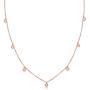 Barzel 18K White Gold & 18K Rose Gold with Created Fire Opal Necklaces