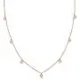 Barzel 18K White Gold & 18K Rose Gold with Created Fire Opal Necklaces Barzel 18K White Gold & 18K Rose Gold with Created Fire Opal Necklaces