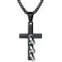 FaithHeart Cross Necklace, Stainless Steel/Gold Plated Christian Jewelry Church Baptism Gift Cross Pendant Necklaces for Men Women, Customize Available (Send Gift Box)