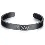 VNOX God is Greater Than Highs and Lows Stainless Steel Inspirational Cuff Bangle Bracelet,59MM/64MM VNOX God is Greater Than Highs and Lows Stainless Steel Inspirational Cuff Bangle Bracelet,59MM/64MM