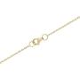 Disney Aladdin Yellow Gold Plated Crystal Lotus Flower Pendant Necklace, 18” Chain