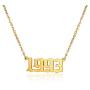 EXGOX Birth Year Number Pendant Necklace for Women and Girls Stainless Steel Old English Friendship Necklace Anniversary Birthday Jewelry 1990-2010