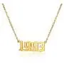 EXGOX Birth Year Number Pendant Necklace for Women and Girls Stainless Steel Old English Friendship Necklace Anniversary Birthday Jewelry 1990-2010