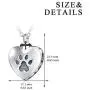 WINNICACA S925 Sterling Silver Urn Necklaces for Ashes Forever In My Heart Cremation Cross Urns Keepsake Necklace Jewelry w/Funnel Filler WINNICACA S925 Sterling Silver Urn Necklaces for Ashes Forever In My Heart Cremation Cross Urns Keepsake Necklace Jewelry w/Funnel Filler