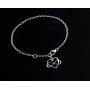 A Charmed Impression Everyday You Change The World • 925 Sterling Silver • Heart with Infinity Symbol Bracelet • Infinite Love Gratitude Appreciation • Motivational Inspirational Jewelry