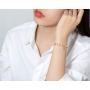 Freshwater Pearl Bracelets Multicolor Cultured Pearl 14K Gold Filled Bracelet with Adjustable Chain Jewelry Gift for Women Wife Girls Mother