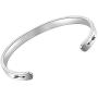 FUSTMW I AM The Storm Inspirational Cuff Bracelet Motivating Jewelry Encouragement Gift (Silver)