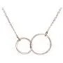 SANNYRA Daughter-in-Law Gift Necklace Mother Daughter Jewelry Gift for Her 14K Rose Gold Filled 2 Interlocking Circles SANNYRA Daughter-in-Law Gift Necklace Mother Daughter Jewelry Gift for Her 14K Rose Gold Filled 2 Interlocking Circles