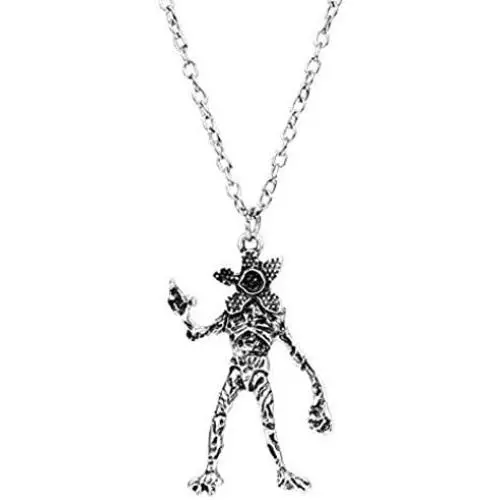 Kiaka Stranger Things TV Show Demogorgon Demodog Monster Pendant Merchandise Necklace Kiaka Stranger Things TV Show Demogorgon Demodog Monster Pendant Merchandise Necklace