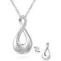 oGoodsunj 925 Sterling Silver 8 Urn Jewelry Memorial Necklace for Ashes Infinite Cremation Pendant - Forever in My Heart oGoodsunj 925 Sterling Silver 8 Urn Jewelry Memorial Necklace for Ashes Infinite Cremation Pendant - Forever in My Heart