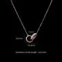 URIZZD S925 Sterling Silver Necklace for Women Cubic Zirconia Pendant White/Rose Gold Plated Necklace Gifts for Women Teens Girls 18 Inches URIZZD S925 Sterling Silver Necklace for Women Cubic Zirconia Pendant White/Rose Gold Plated Necklace Gifts for Women Teens Girls 18 Inches