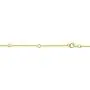 Spoil Cupid 14K Gold Plated 925 Sterling Silver Cubic Zirconia Disc Necklace With Circle Pendant 12mm Diameter, 18 Inch