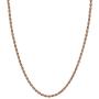 Honolulu Jewelry Company 14K Solid Rose Gold Rope Chain Necklace