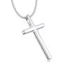 Jewenova Cross Pendant Necklace Engraved Quote Religious Necklace for Men Bible Verse Christian Jewelry