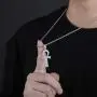 TOPGRILLZ 14K Gold Plated Iced Out Egyptian Religious Ankh Pendant Chain for Men and Women TOPGRILLZ 14K Gold Plated Iced Out Egyptian Religious Ankh Pendant Chain for Men and Women
